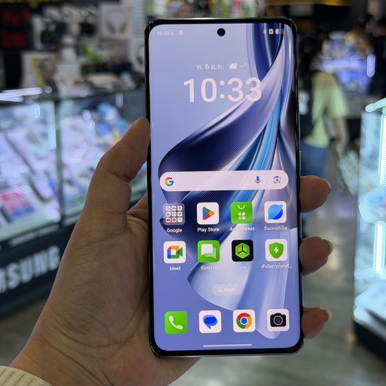 256 GB Oppo Reno10 5G สีดำ เครื่องศูนย์ สภาพสวยมาก จอ6.7นิ้ว แรม8รอม256 Dimensity7050 กล้อง64ล้าน(3ตัว)