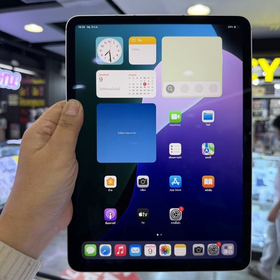 Apple 128 GB iPad Pro 11 Gen4 M2 128GB ใส่ซิม(Cellular+WiFi) สีขาว เครื่องศูนย์ โมเดลTH จอ11.0นิ้ว ชิปM2 รองรับ5G สภาพสวยมากๆ🔥🔥