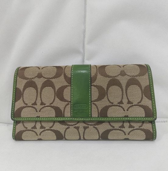 อื่นๆ หญิง หลากสี กระเป๋าสตางค์ COACH Signature Trifold Wallet