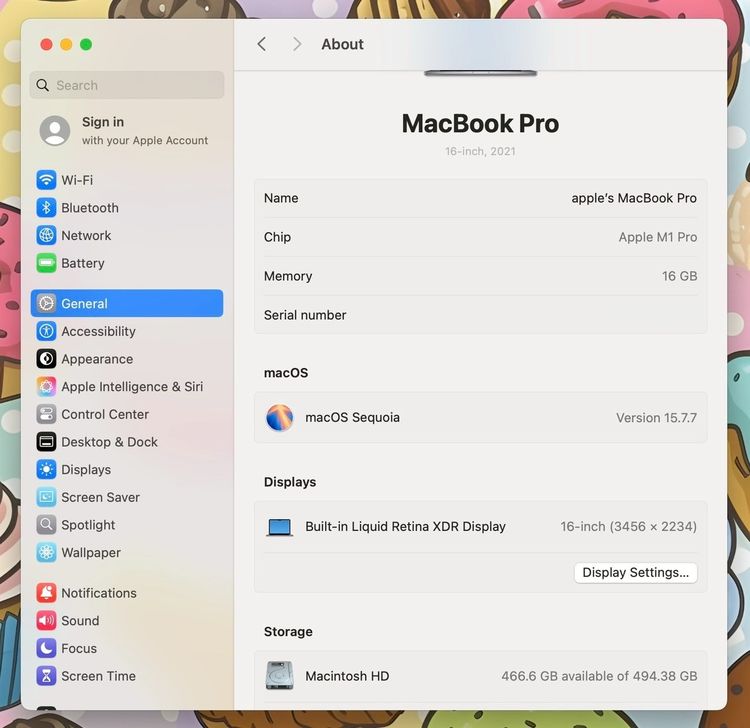 MacBook Pro 16-inch M1 Pro 2021 Ram16GB SSD512GB SpaceGray  รูปที่ 13