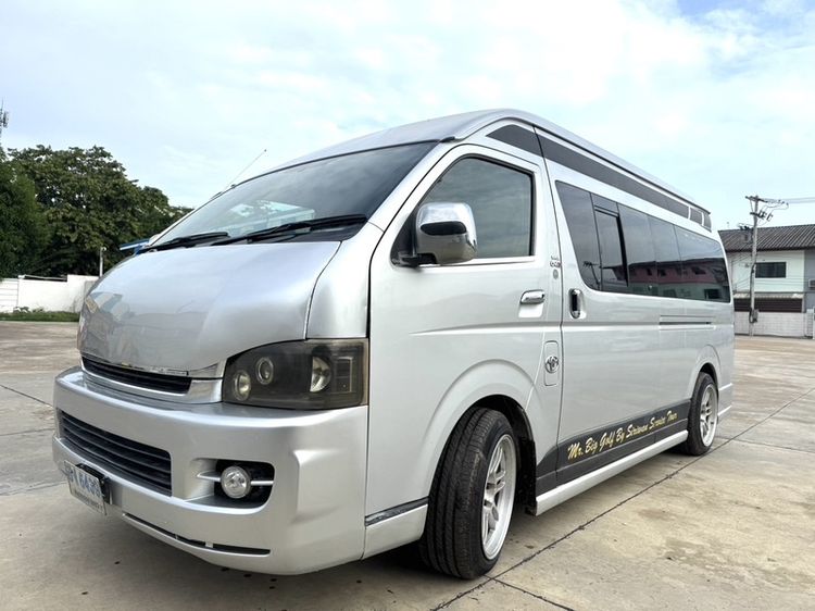 Toyota Hiace 2007 2.5 Van ดีเซล ไม่ติดแก๊ส เกียร์ธรรมดา เทา