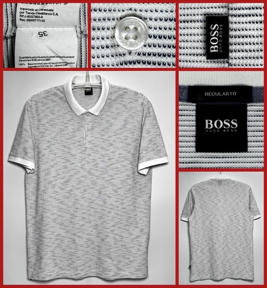 ⚠️เหมือนใหม่‼️เสื้อโปโล HUGO BOSS ของแท้ สติกเกอร์ยังอยู่