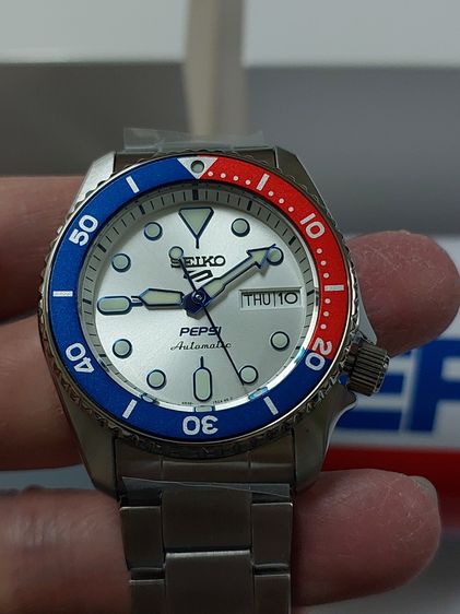 เงิน Seiko 5 Sports Pepsi Limited Edition (สินค้าใหม่)