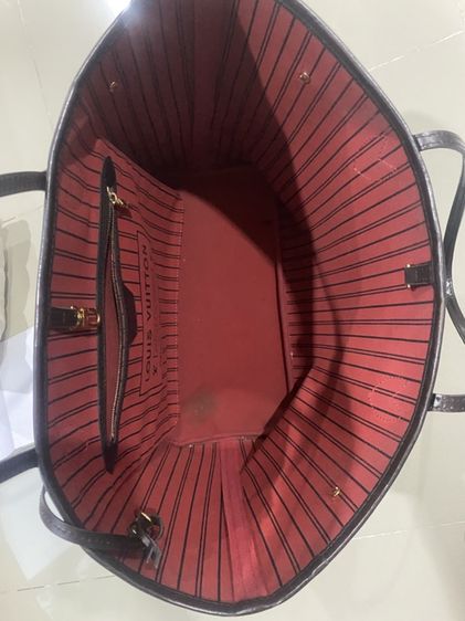 Louise Vuitton Neverfull MM ปี 21 Damier Ebene อุปกรณ์ครบ 100% รูปที่ 3
