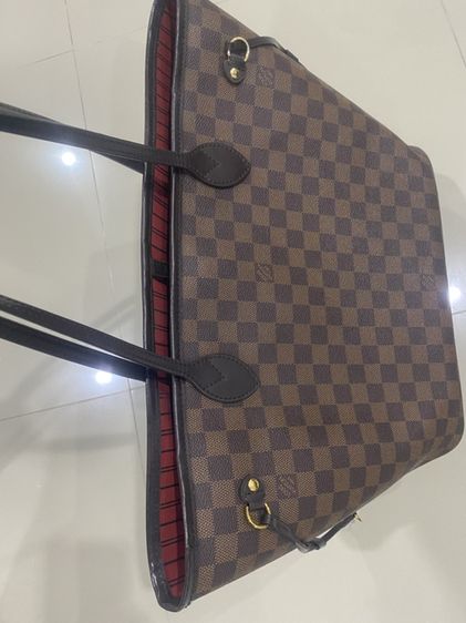 Louise Vuitton Neverfull MM ปี 21 Damier Ebene อุปกรณ์ครบ 100% รูปที่ 5