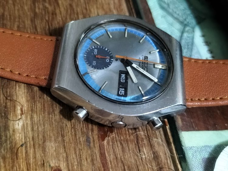  Seiko Automatic Chronograph 6139 8020 งานช่างคเขย่าใยดิ้น เดินหยุด บทจะเดินก็เดิน จับเวลาไม่ได้ ปุ่มกดได้เอาไปซ่อม ล้างเครื่องดูครั รูปที่ 7
