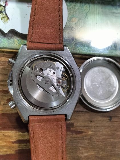  Seiko Automatic Chronograph 6139 8020 งานช่างคเขย่าใยดิ้น เดินหยุด บทจะเดินก็เดิน จับเวลาไม่ได้ ปุ่มกดได้เอาไปซ่อม ล้างเครื่องดูครั รูปที่ 8