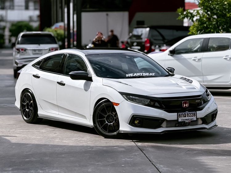Honda Civic 2019 1.5 Turbo RS Sedan เบนซิน ไม่ติดแก๊ส เกียร์อัตโนมัติ ขาว