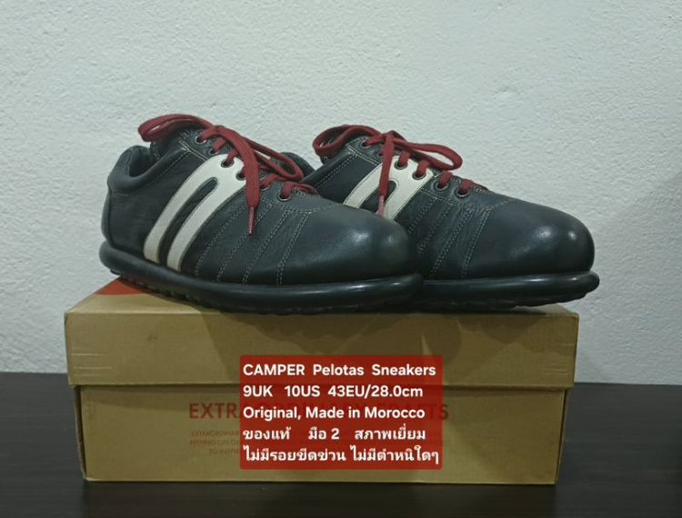 CAMPER Pelotas Ariel Sneakers, Men's 43EU/28.0cm Original Made in Morocco ของแท้ มือ 2 สภาพใกล้เคียงของใหม่ หนังแท้ พื้นเต็ม ไม่มีตำหนิใดๆ รูปที่ 4