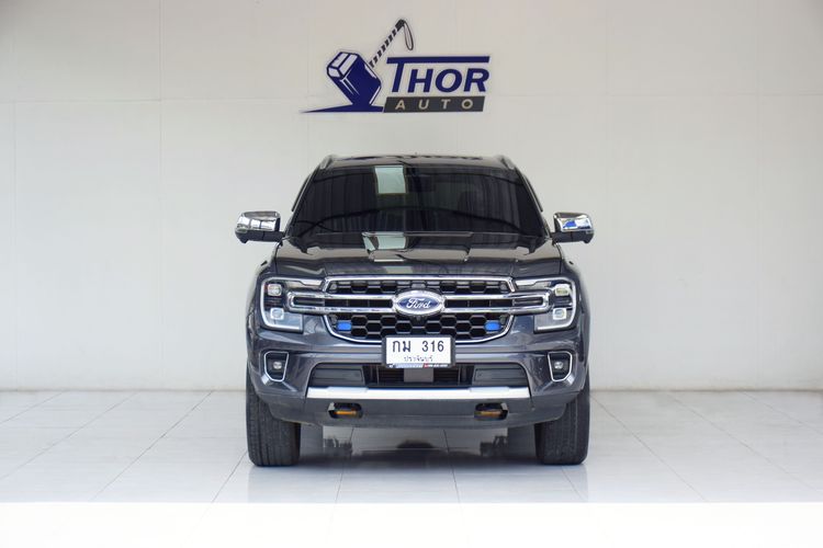 Ford Everest 2022 2.0 Titanium Plus 4WD Utility-car ดีเซล เกียร์อัตโนมัติ บรอนซ์เงิน รูปที่ 2