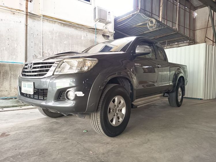 Toyota Hilux Vigo Champ 2012 Smart Cab 2.5 E VNT Prerunner Pickup ดีเซล ไม่ติดแก๊ส เกียร์ธรรมดา เทา