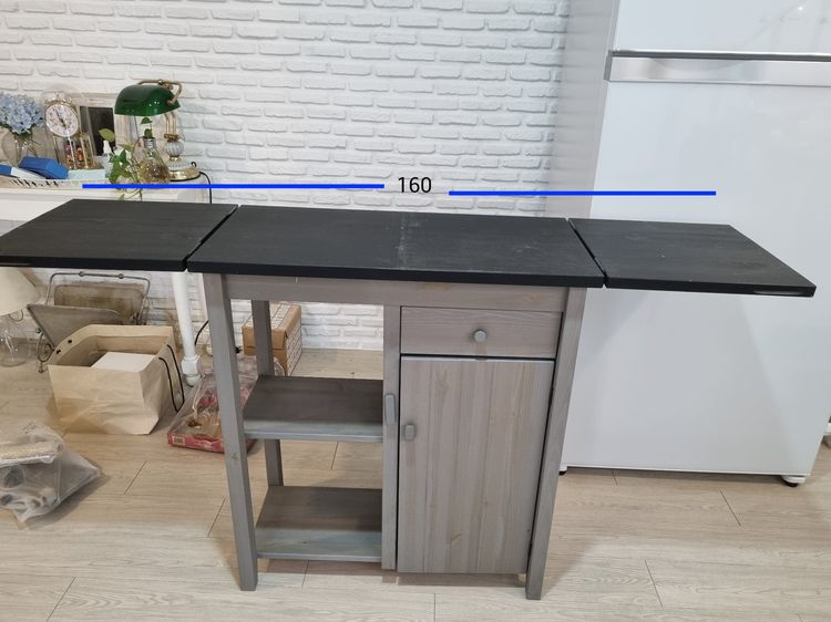 ขายโต๊ะไม้พับได้  Kitchen Island ไม้ รูปที่ 2