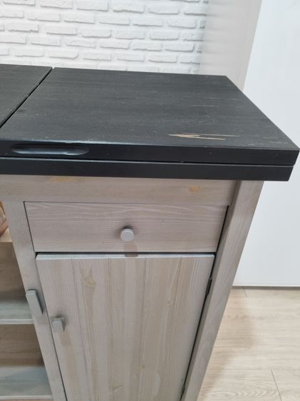 ขายโต๊ะไม้พับได้  Kitchen Island ไม้ รูปที่ 6