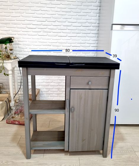 ขายโต๊ะไม้พับได้  Kitchen Island ไม้ รูปที่ 3