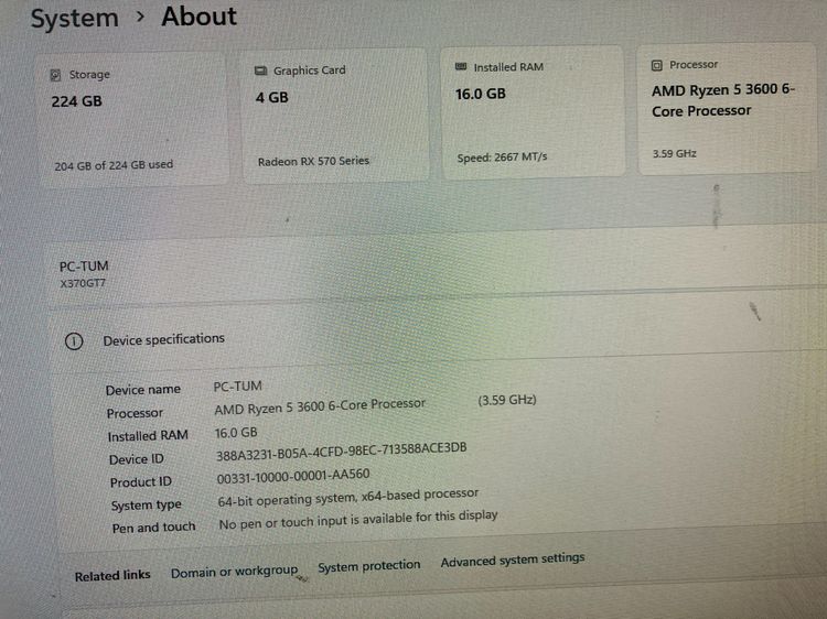 อื่นๆ วินโดว์ 16 กิกะไบต์ HDMI ไม่ใช่ ขาย PC ประกอบ (ไม่รวมจอ) แต่แถมโต๊ะคอม