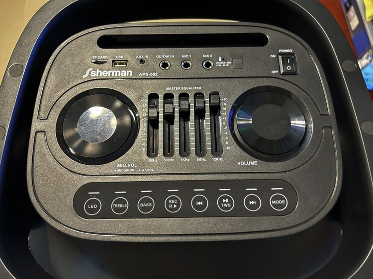 ลำโพง พร้อมไมโครโฟน Sherman APS-502 Speaker Black รูปที่ 3
