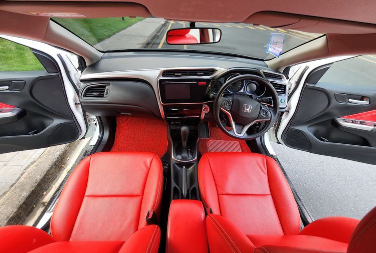 Honda City 2015 1.5 Sv i-VTEC Sedan เบนซิน ขาว รูปที่ 4