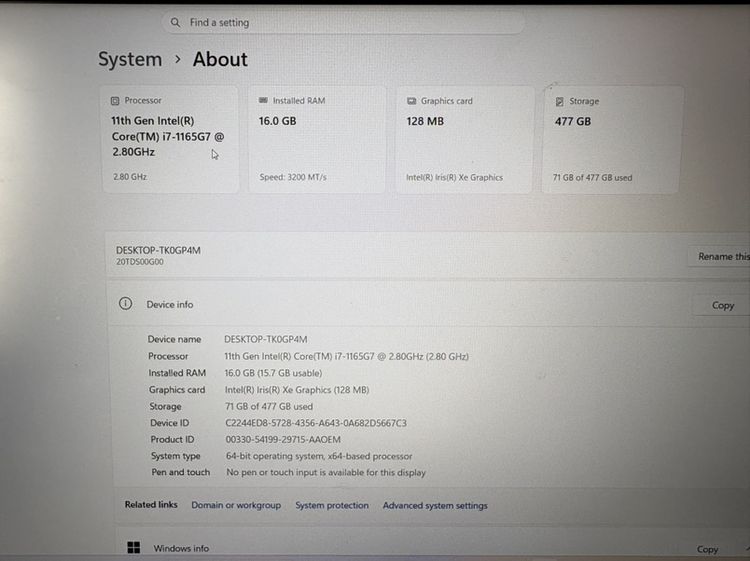 ขาย Lenovo ThinkPad E15 Gen2 รูปที่ 2