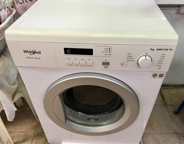 เครื่องอบผ้า Whirlpool มือสอง ใช้งานได้ปกติ ไม่เคยซ่อม รูปที่ 2
