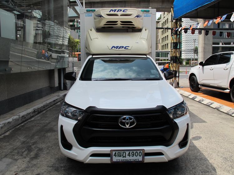 Toyota Hilux Revo 2021 2.4 Entry Van ดีเซล ไม่ติดแก๊ส เกียร์ธรรมดา ขาว รูปที่ 3