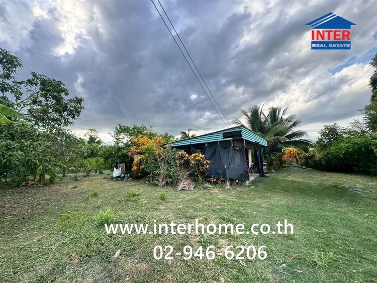 ที่ดิน + บ้านสวน 1 ชั้น 400 ตร.ว. ที่ดิน + บ้านสวน ใกล้ปั้มปตท.หนองเพรางาย นนทบุรี ถนนไทรน้อย-วัดต้นเชือก ถนนเลียบคลองสหกรณ์หมู่ที่ 2-4 