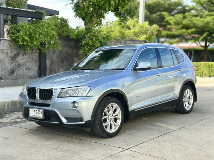 BMW X3 2013 2.0 xDrive20d Highline 4WD Utility-car ดีเซล เกียร์อัตโนมัติ ฟ้า รูปที่ 4