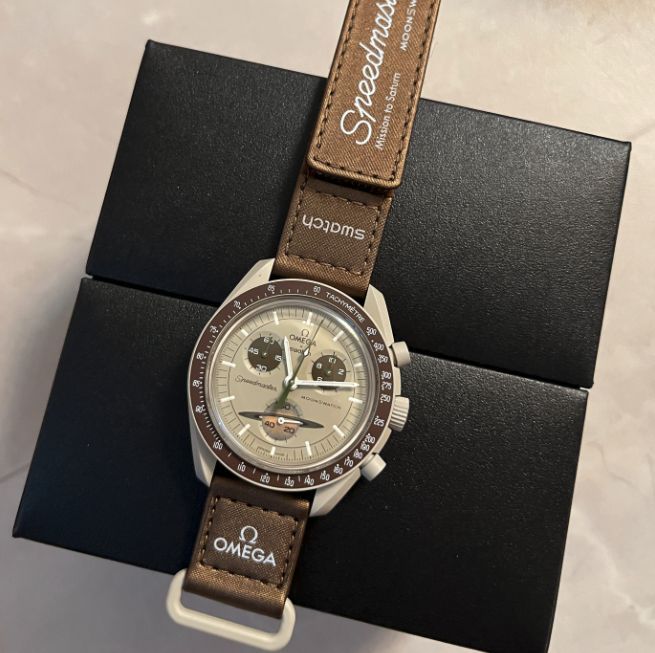 🔥 ใหม่แกะกล่อง! Swatch x Omega - Mission to Saturn 🔥สภาพมือ 1 ของแท้ 100%