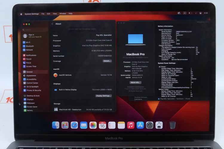 Macbook Pro 13" 2017 Core i5 8.128GB รูปที่ 2
