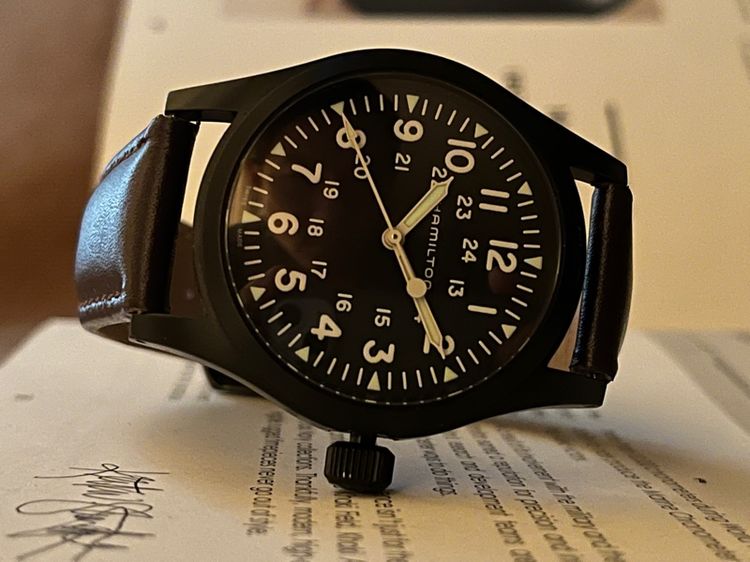 Hamilton Khaki Field Machanical สาย2เส้น กล่องใบครบ รูปที่ 5