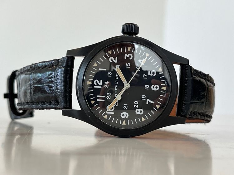 Hamilton Khaki Field Machanical สาย2เส้น กล่องใบครบ รูปที่ 16