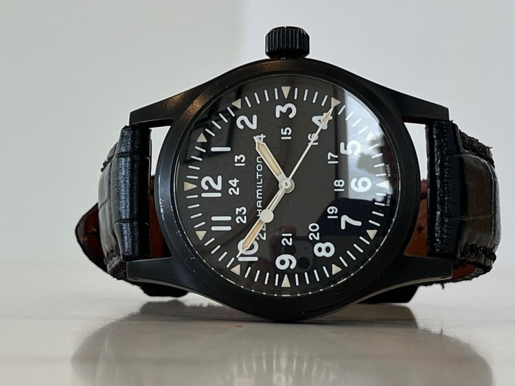 Hamilton Khaki Field Machanical สาย2เส้น กล่องใบครบ รูปที่ 11