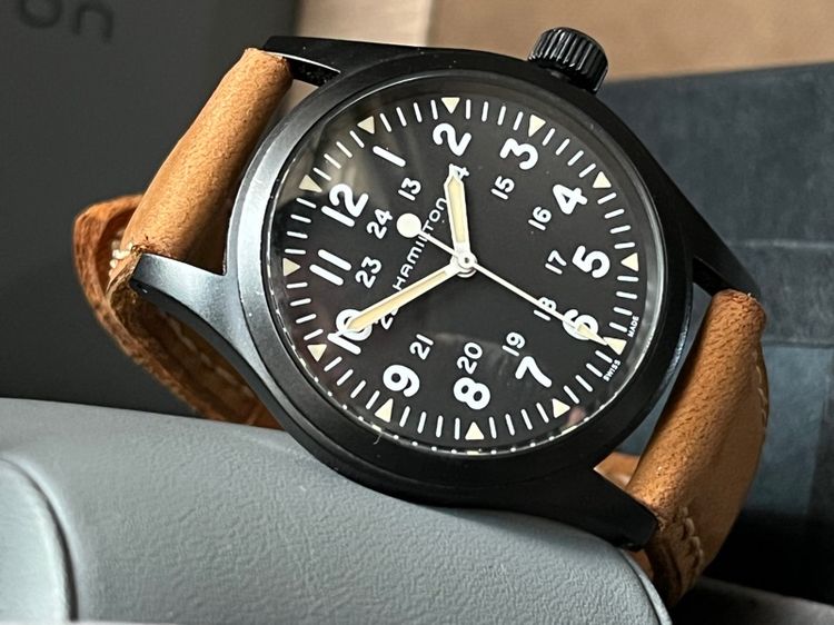 Hamilton Khaki Field Machanical สาย2เส้น กล่องใบครบ รูปที่ 14