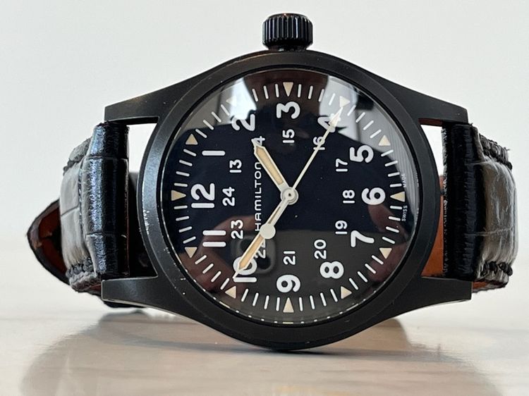 Hamilton Khaki Field Machanical สาย2เส้น กล่องใบครบ รูปที่ 15