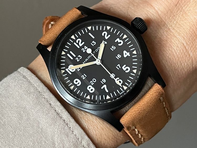 Hamilton Khaki Field Machanical สาย2เส้น กล่องใบครบ รูปที่ 2