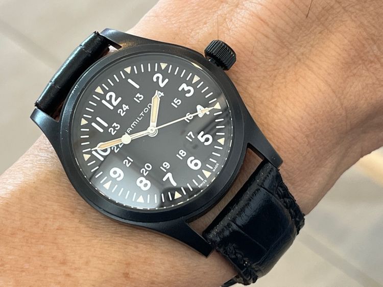Hamilton Khaki Field Machanical สาย2เส้น กล่องใบครบ รูปที่ 18