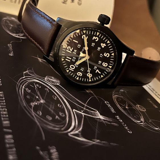Hamilton Khaki Field Machanical สาย2เส้น กล่องใบครบ รูปที่ 6