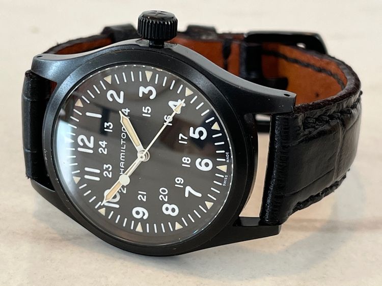 Hamilton Khaki Field Machanical สาย2เส้น กล่องใบครบ รูปที่ 12