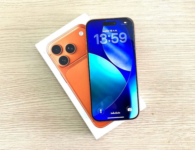 📍แลก💵สด💳ผ่อนได้ รับบัตรเครดิต รับสแกน Spay later💳iPhone 17 Pro สีส้ม 👉🏻256gb🍒แบต 100% รอบชาร์จ 197🍒เครื่องมีรอยาตมเคสนิดๆ🍒ประกัน 19/9/69🍒การใช้งานดีปกติ🍒ครบกล่ รูปที่ 2