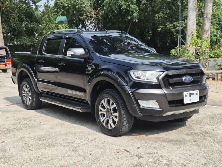 Ford Ranger 2018 2.2 Wildtrak Pickup ดีเซล ไม่ติดแก๊ส เกียร์อัตโนมัติ ดำ