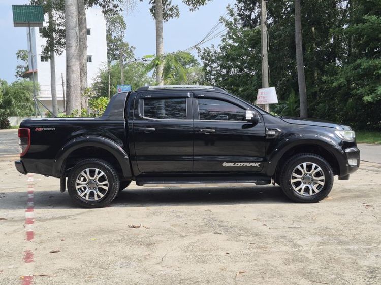 Ford Ranger 2018 2.2 Wildtrak Pickup ดีเซล ไม่ติดแก๊ส เกียร์อัตโนมัติ ดำ รูปที่ 3
