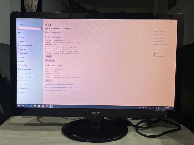 DELL Desktop PC Intel® Core™ i5-3470 CPU 3.20 GHz RAM 8 GB  HDD 500GB PC รูปที่ 10
