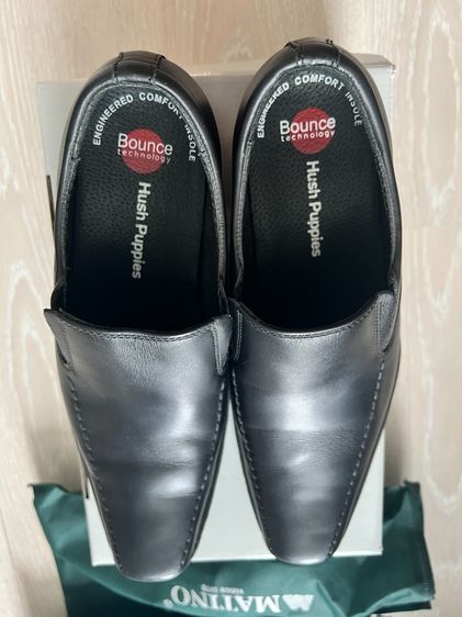 รองเท้าหนังกึ่งทางการ UK 7.5 | EU 41 1/3 | US 8 ดำ คัทชูหนังแท้ Hush Puppies สภาพเหมือนของใหม่ ใส่แค่ครั้งเดียว