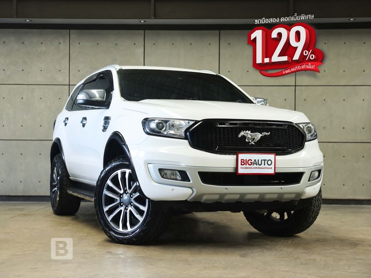 รถ Ford Everest 2.0 Bi-Turbo Titanium+ 4WD สี ขาว