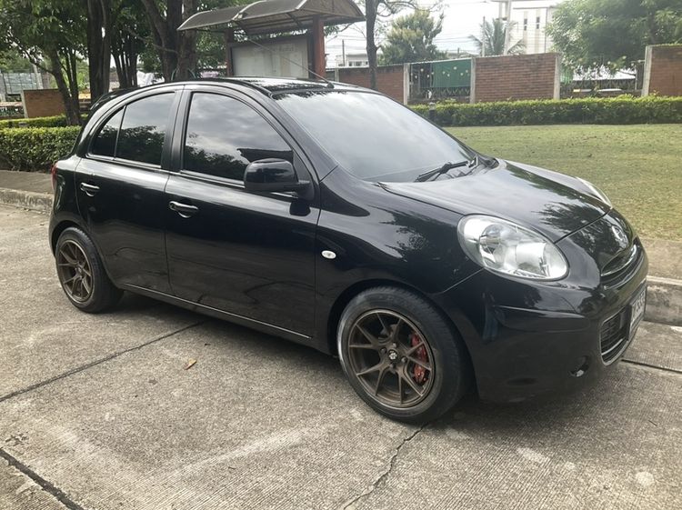 Nissan March 2010 1.2 V Sedan เบนซิน ไม่ติดแก๊ส เกียร์อัตโนมัติ ดำ
