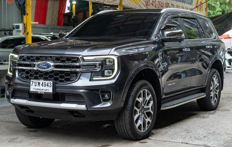Ford Everest 2023 2.0 Bi-Turbo Titanium+ 4WD Utility-car ดีเซล ไม่ติดแก๊ส เกียร์อัตโนมัติ เทา รูปที่ 2