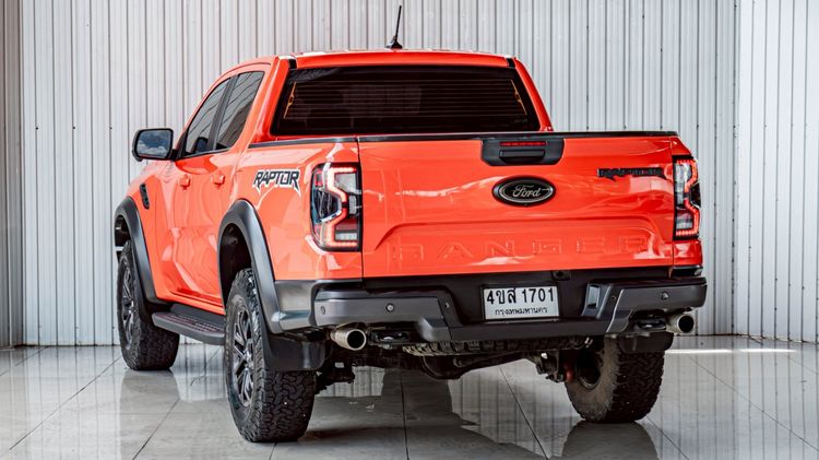 Ford Ranger 2023 Raptor 3.0 4WD Pickup เบนซิน ไม่ติดแก๊ส เกียร์อัตโนมัติ ส้ม รูปที่ 4