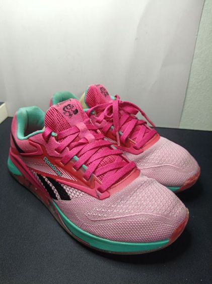 อื่นๆ รองเท้าส้นแบน อื่นๆ UK 9 | EU 43 1/3 | US 10.5 รองเท้าผ้าใบวินเทจ PATRICK สีแดงแถบเงิน ไซส์ 43 (ยาว 27 cm) มือสองสภาพดี