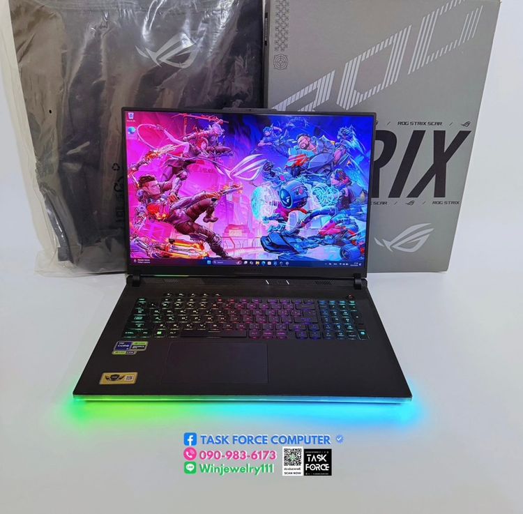 Republic Of Gamers (ROG Gaming) วินโดว์ อื่นๆ อื่นๆ ใช่ ASUS ROG STRIX SCAR 18 G834JYR-R6052W (OFF BLACK)