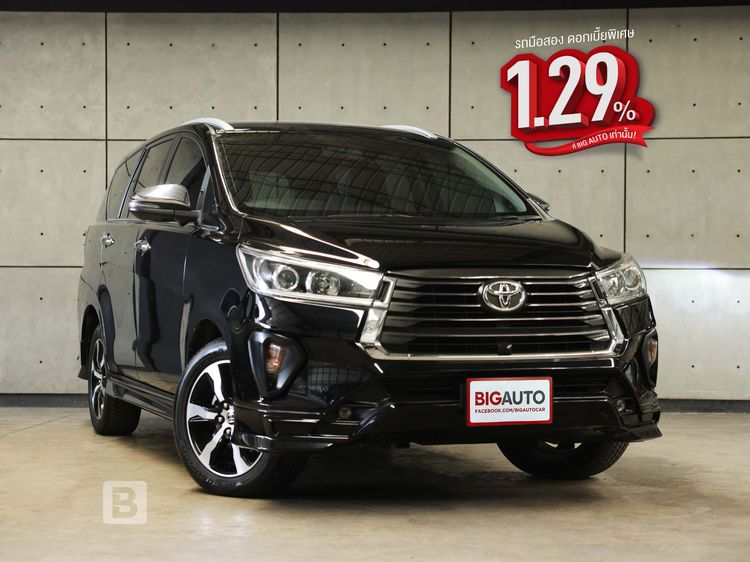 Toyota Innova 2022 2.8 Crysta Premium Utility-car ดีเซล ไม่ติดแก๊ส เกียร์อัตโนมัติ ดำ