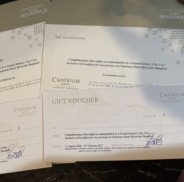🏨 ขาย Voucher ห้องพัก Chatrium Hotel Riverside Bangkok พร้อมอาหารเช้า 2 ท่าน รูปที่ 2